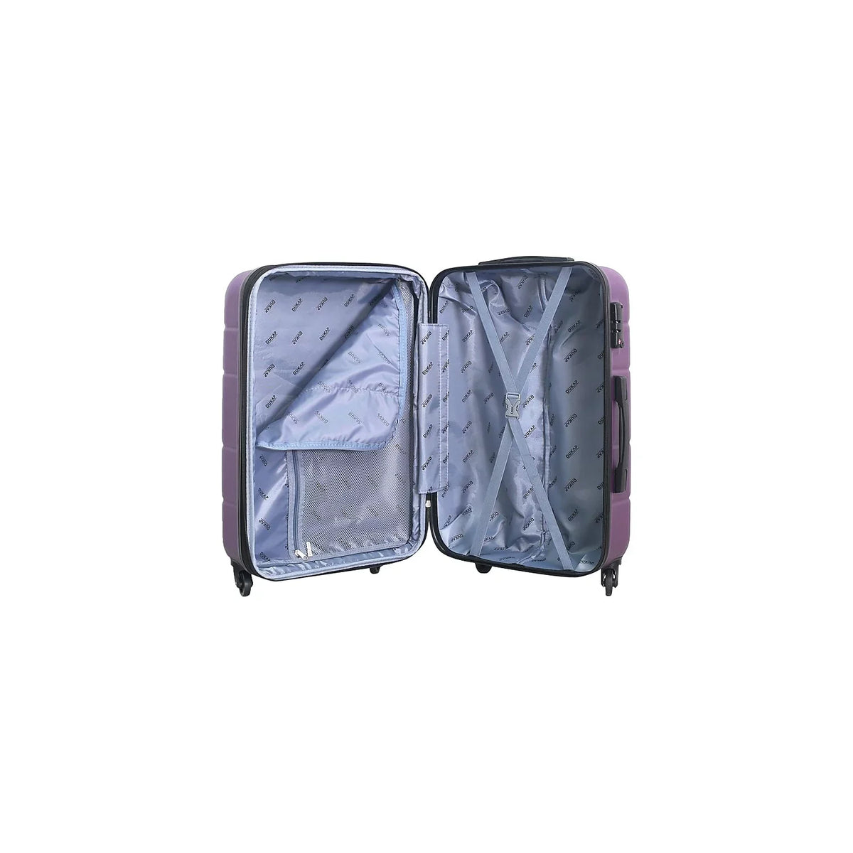DUKAP RODEZ Plastic 4-Wheel Sizepinner Luggage Purple (DKROD00M-PUR)