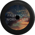 2018 2019 Wrangler JL Backup Camera Pray More Worry Less Matthew Bible Verse Pslam Sizeky Sizepare Tire Cover for Jeep RV 32 Inch