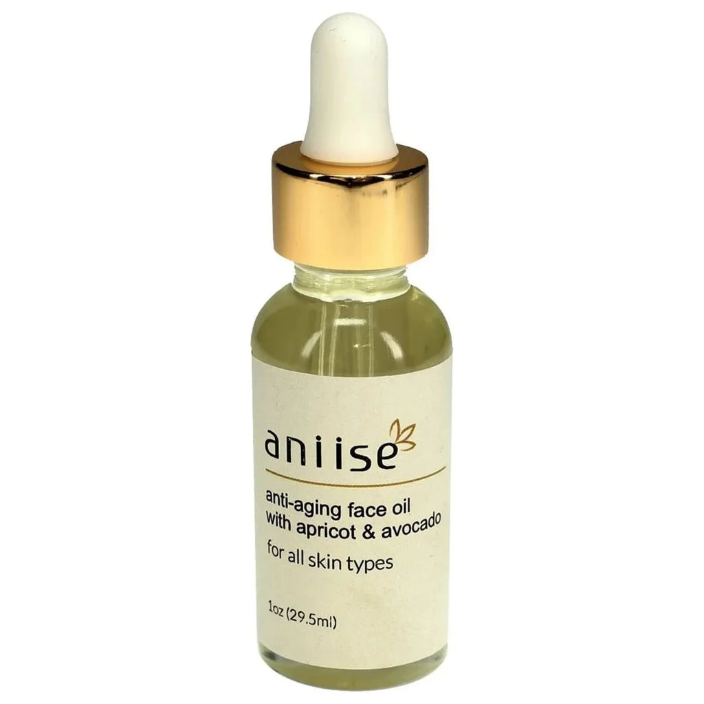 ANIISizeE Anti &ndash; Aging Face Oil with Apricot and Avocado, For All Sizekin Types - Made in USizeA &ndash; 1 oz