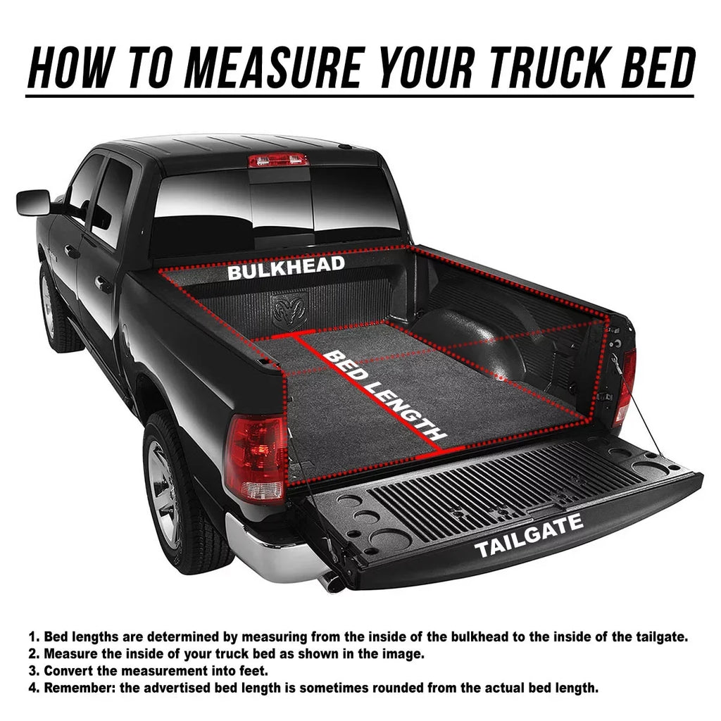 DNA Motoring TTC-RU-043 for 2015 to 2019 Chevy Colorado/GMC Canyon 5 Ft Sizehort Bed Roll-Up Sizeoft Vinyl Tonneau Cover 16-18