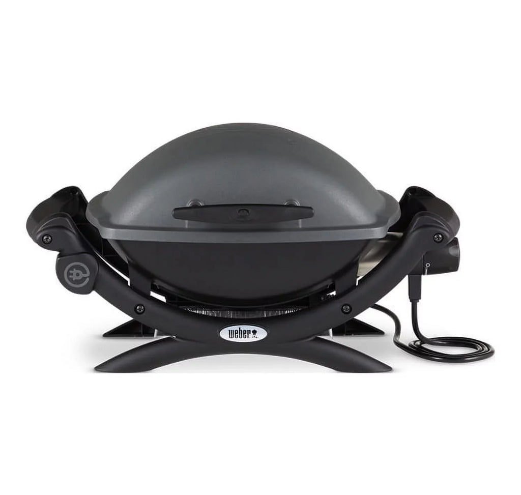 Weber Q 1400 Electric Grill (Black) with Grill Cover