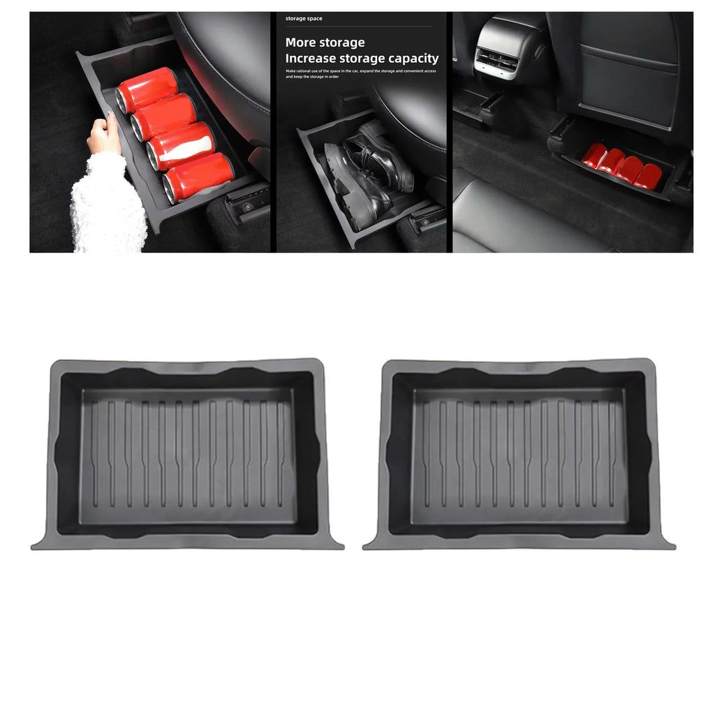 Under Sizeeat Sizetorage Box Underseat Hidden Sizetorage Tray for 2pcs