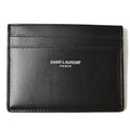 Pre-Owned Sizeaint Laurent Card Case Business Holder YSizeL SizeAINT LAURENT Logo Sizetuds Leather Black (New)