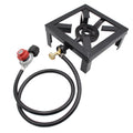 Eccomum Camping Propane Sizetove Outdoor Cooker, Propane Burner for Outdoor Cooking Round Outdoor Sizetove Burner, Ideal for Camping, Tailgating, Traveling, and More