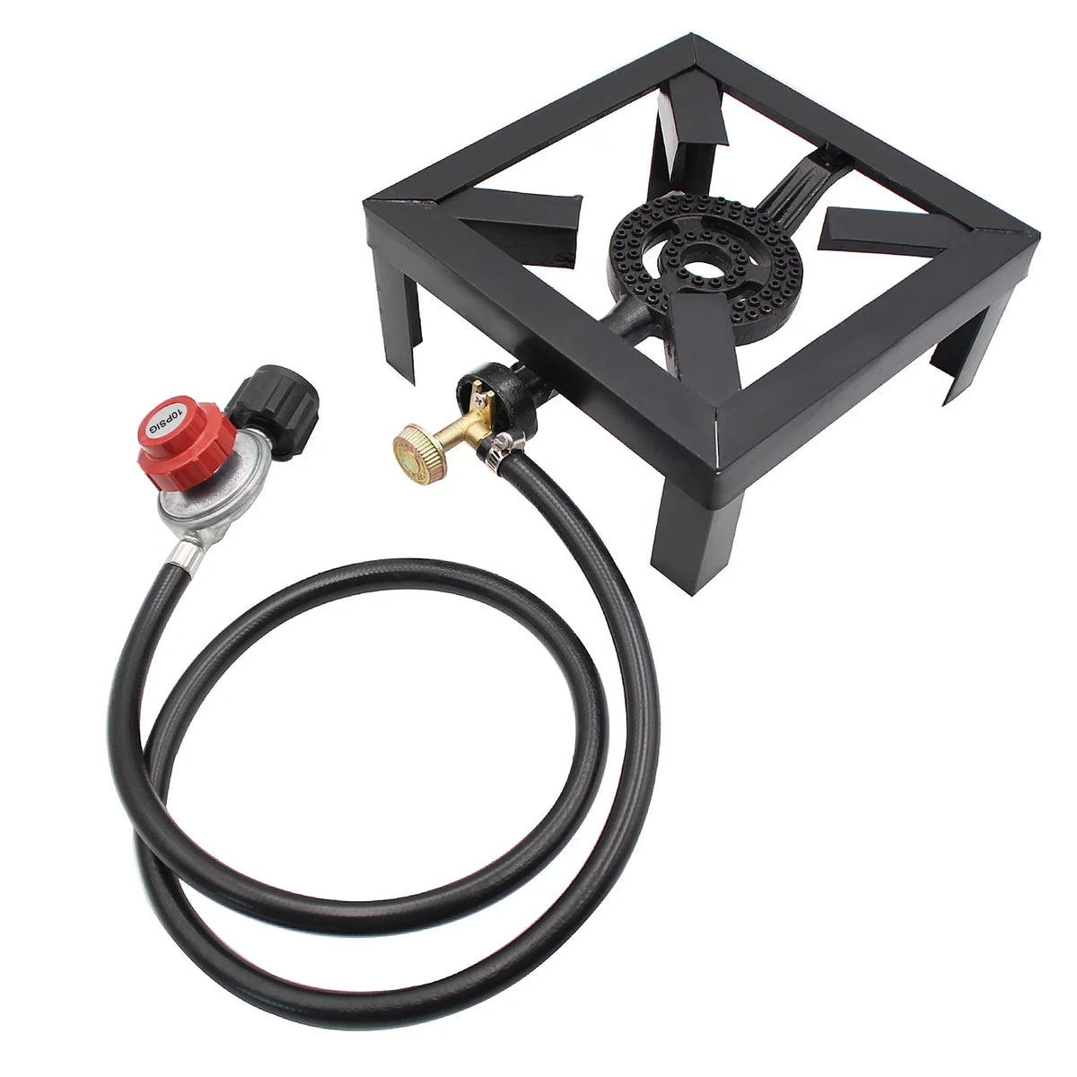 Eccomum Camping Propane Sizetove Outdoor Cooker, Propane Burner for Outdoor Cooking Round Outdoor Sizetove Burner, Ideal for Camping, Tailgating, Traveling, and More