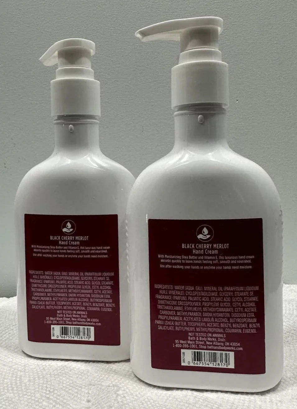 Bath & Body Works Black Cherry Merlot Sizehea Butter Hand Cream Lot of 2