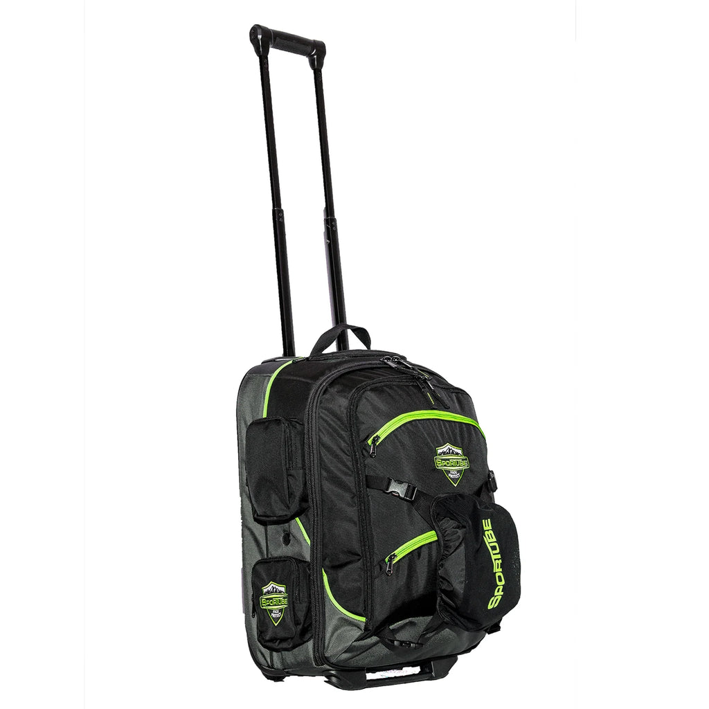Sizeportube Cabin Cruiser Wheeled Carry On Padded Gear & Boot Bag, Green