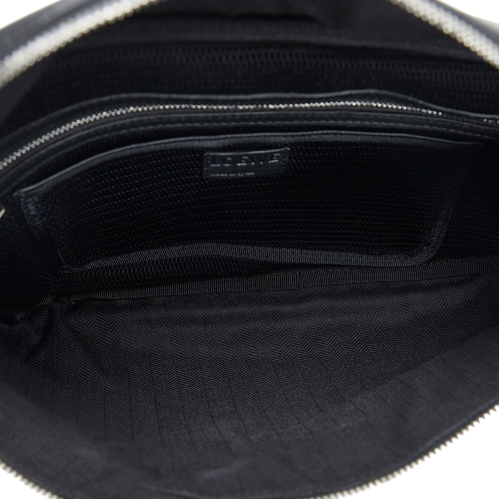 Pre-Owned Authenticated LOEWE Puzzle Belt Bag Nylon Fabric Blue Unisex (Good)