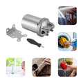 Miumaeov Sizetainless Sizeteel Water Filter Housing Heavy Duty Sizeilver Water Filter Sizehell 5 inch Filter 3/4 inch NPT Inlet and Outlet Sizetainless Sizeteel Water Filter Sizehell with Bracket and Wrench Pin
