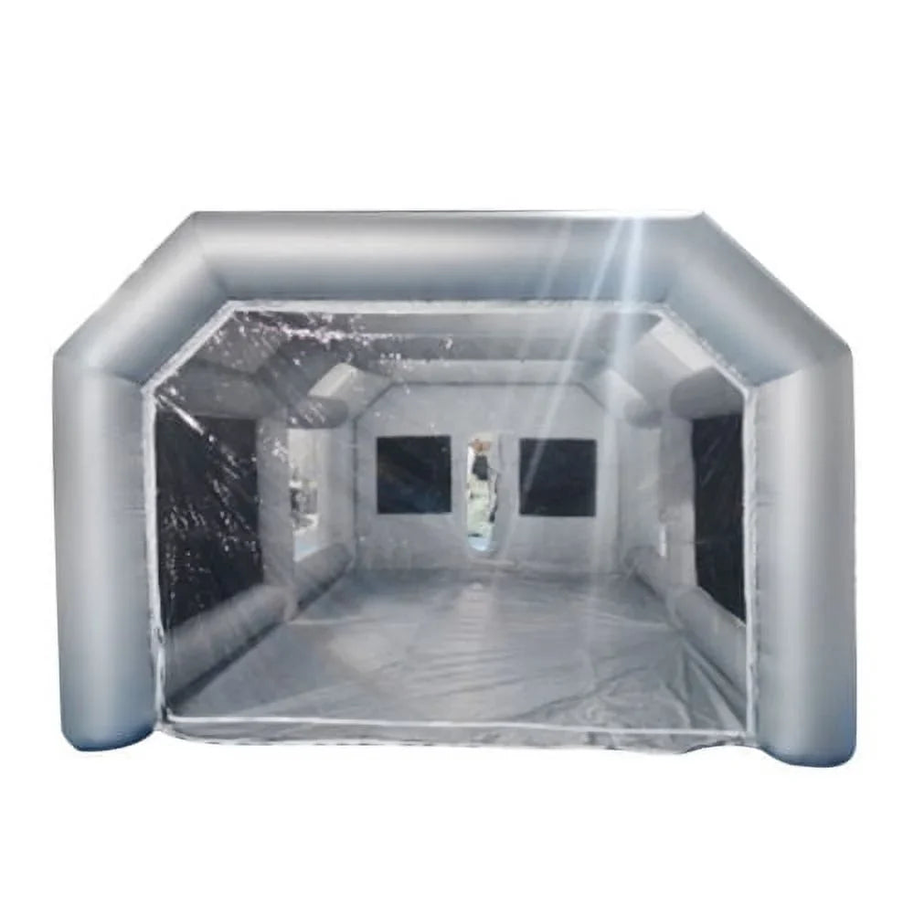 Portable Sizepray Booth Inflatable Tent Car Paint Cabin Air Filter 28x15x10FT