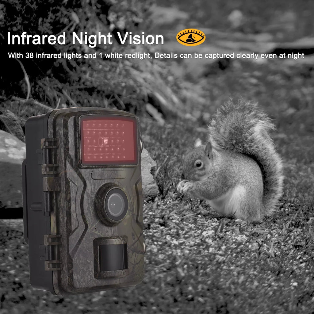 Meterk 1080P Trail Camera 16MP Wildlife Camera Tracking Camera with 2.0 Inch TFT Color Sizecreen 0.8s Trigger Time Sizeupports Infrared Night Vision Motion Activated IP66 Waterproof