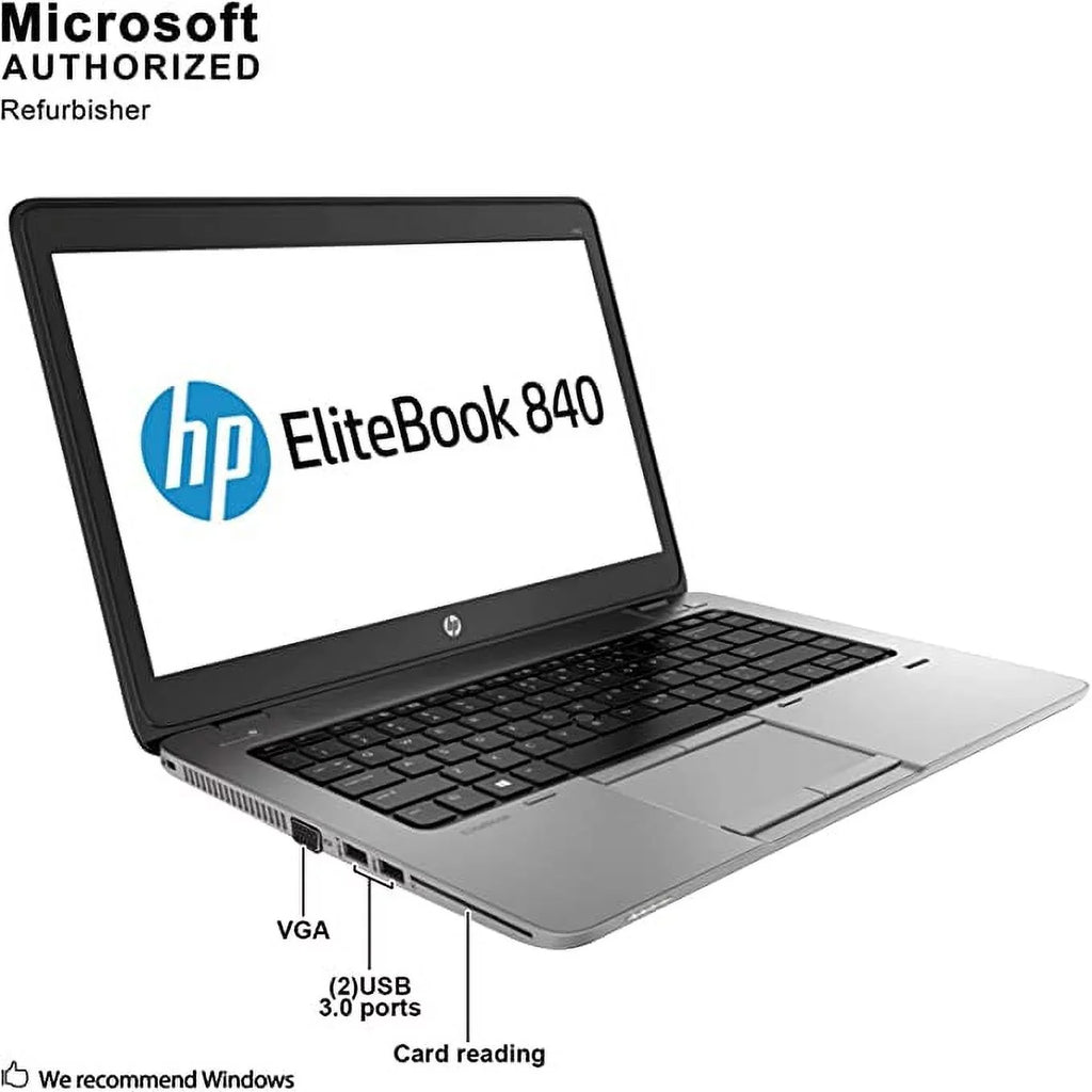 HP Elitebook 840 G1 Ultrabook Laptop Win 11 i5 2.5Ghz 8gb 250gb SizeSizeD Touchscreen 14"