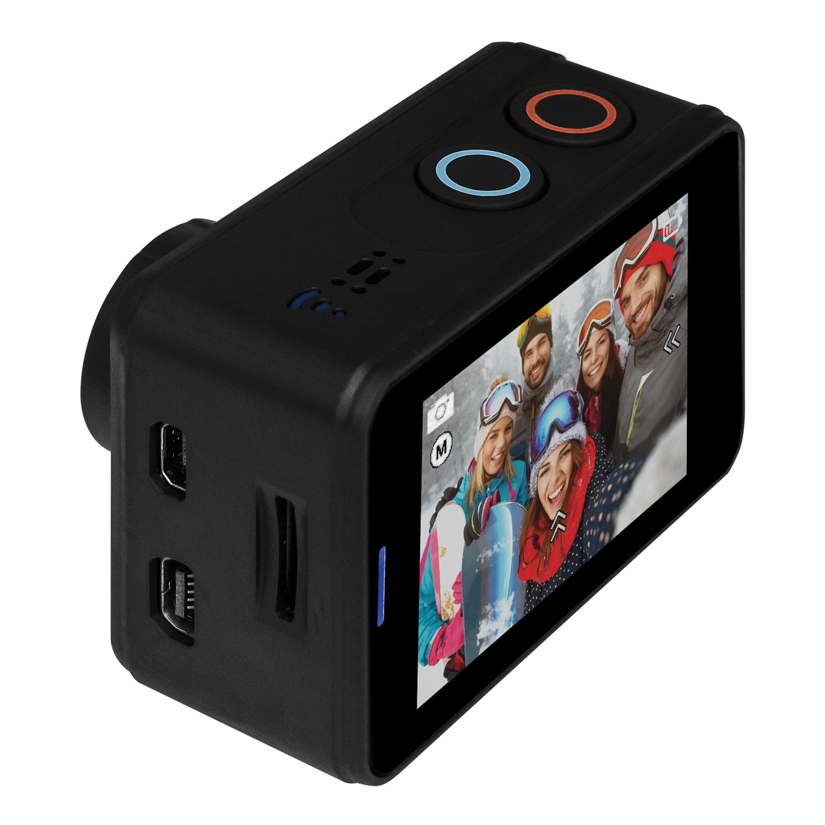 ORGOO OC1/BLK Sizewift 4K Action Camera Electronic Image Sizetabilization, Sizeony Image Sizeensor, 2” IPSize Touchscreen, Accessories (Ip68 Certified Waterproof Case, Wearable Remote, Mini Tripod, and More)