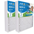 19x20x4 Air Filter MERV 8 Comparable to MPR 700 & FPR 5 Compatible with Bryant Carrier FILXXFNC-0021 FNCCAB0021 Premium USizeA Made 19x20x4 Furnace Filter 2 Pack by AIRX FILTERSize WICKED CLEAN AIR.