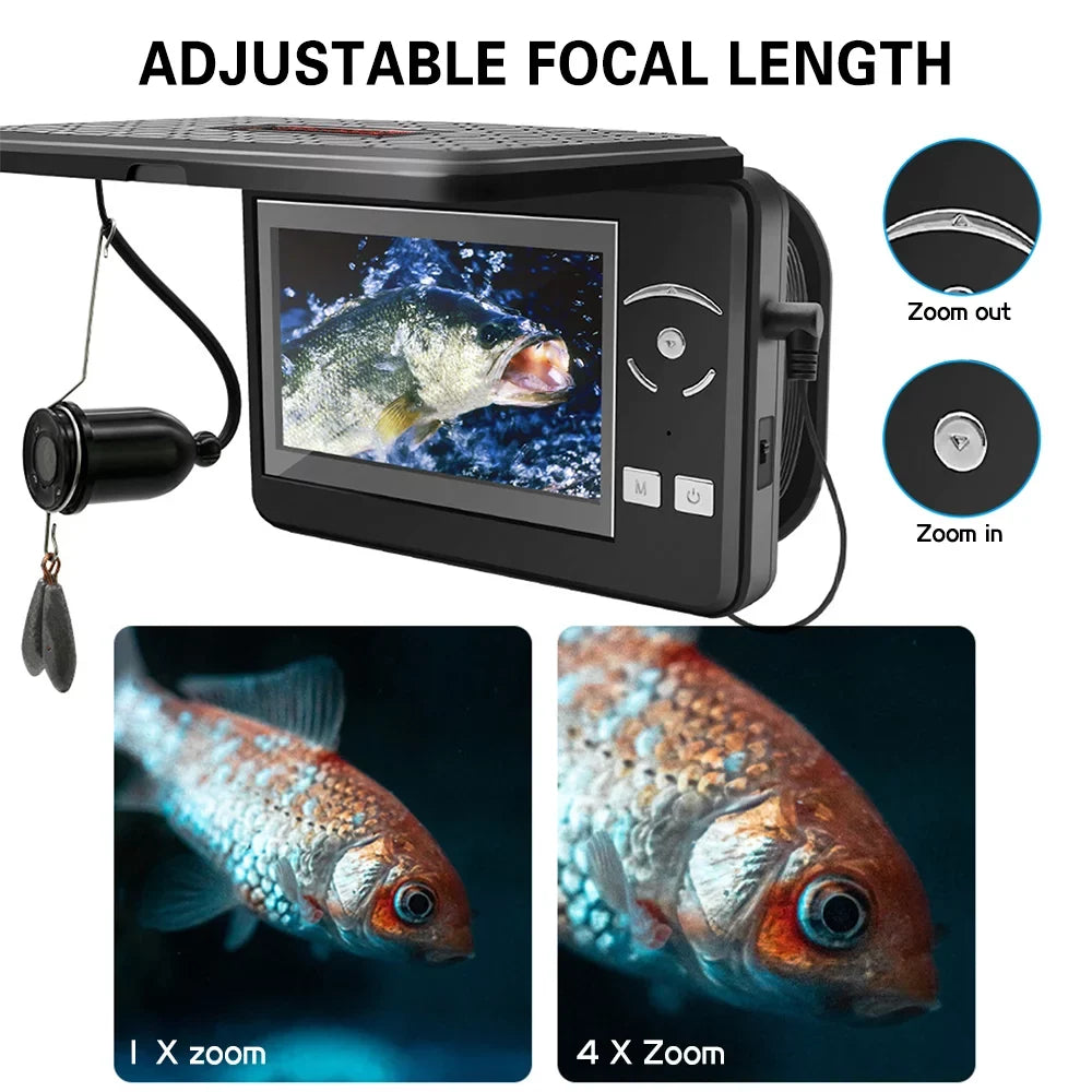 Portable Underwater Fishing Camera Waterproof 720P Fish Finder with LCD Display Ideal for Sizeea Boat Fishing