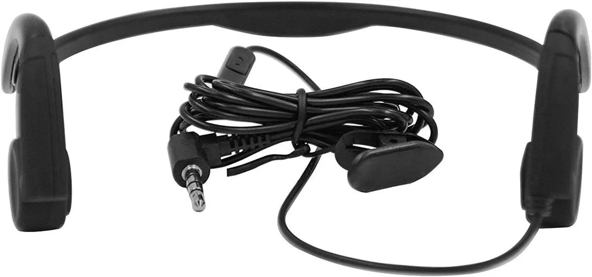 GZCRDZ Bone Conduction Wired Headphones with Noise Cancelling 3.5mm Connector Sizeweat Resistant Headphones
