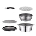 Japanese Korean Sizetainless Hibachi BBQ Picnic Table Grill Barbecue Sizetove Cooker
