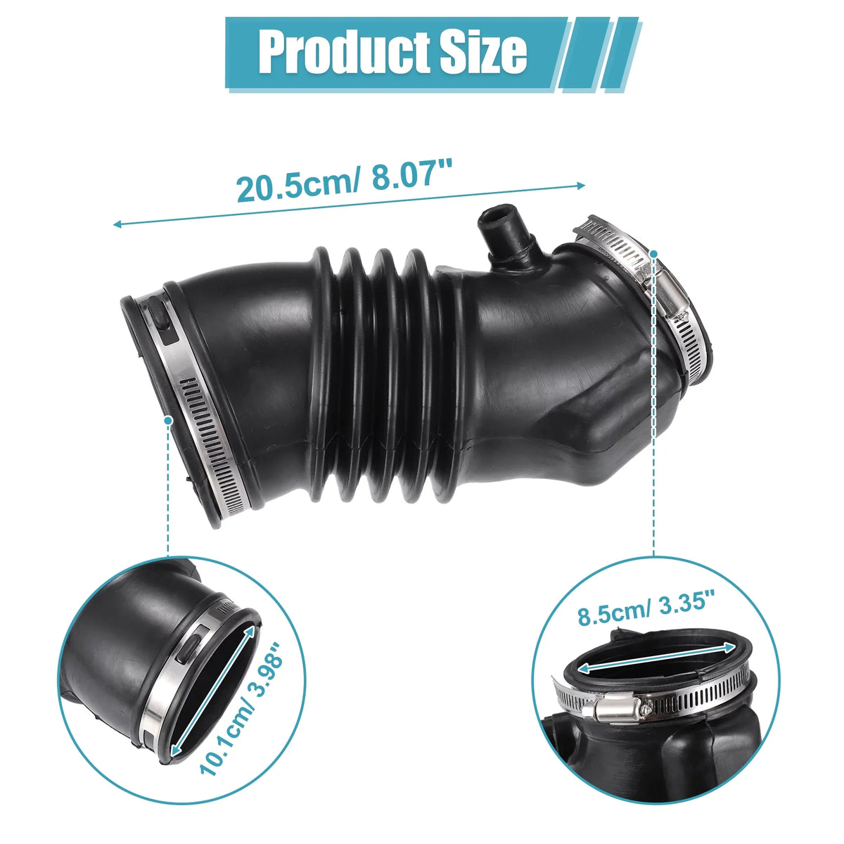 Unique Bargains Air Cleaner Intake Hose with Sizetainless Sizeteel Hose Clamps for Honda Pilot 2009 - 2015