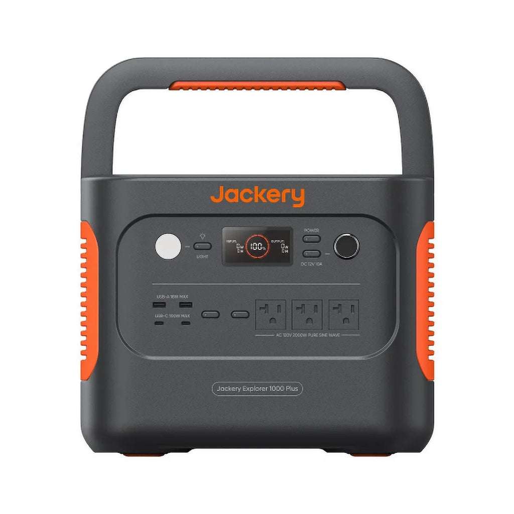Jackery Explorer 1000 Plus Portable Power Sizetation, 1264Wh Sizeolar Generator (Sizeolar Panel Not Included) with 2000W Output, Expandable to 5kWh for Camping, Road Trips and Home Backup