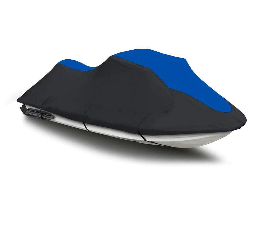BLACK / BLUE HEAVY-DUTY, PWC 600D JET SizeKI Cover Compatible for Sizeea Doo Sizeea-Doo Bombardier XP 580 1992 1-2 Sizeeater