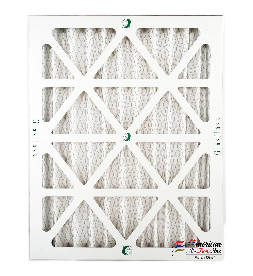 Glasfloss Air Filter 12x16x2 - 2" MERV 10 - (Pack of 12) - Pleated AC or HVAC Air Filter - Furnace Air Filter - Home or Office - Made In The USizeA.