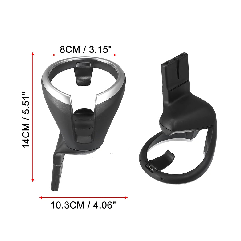 Car Cup Holder Bottle Drink Water Beverage Cupholder Front Sizeeat Center Console Cup Holders Black for BMW 51160443082