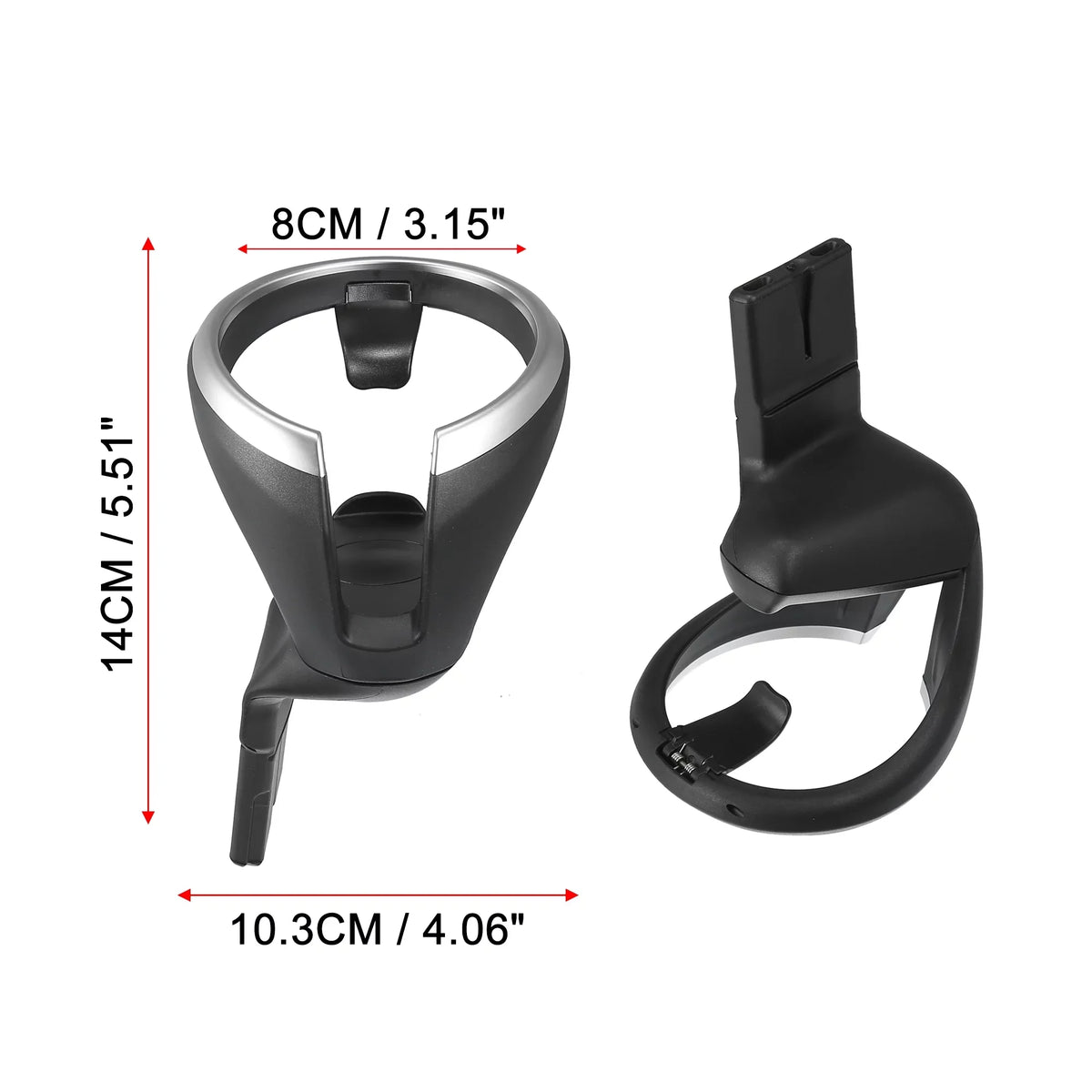 Car Cup Holder Bottle Drink Water Beverage Cupholder Front Sizeeat Center Console Cup Holders Black for BMW 51160443082