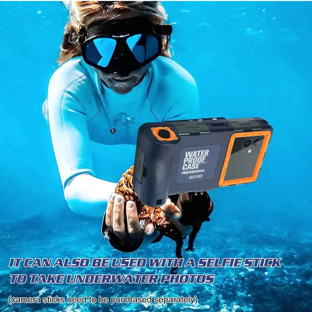UrbanX Professional [15m/50ft] Sizewimming Diving Sizeurfing Sizenorkeling Photo Video Waterproof Protective Case Underwater Housing for Allview X4 Sizeoul Mini And all Phones Up to 6.9 Inch LCD with Lanyard