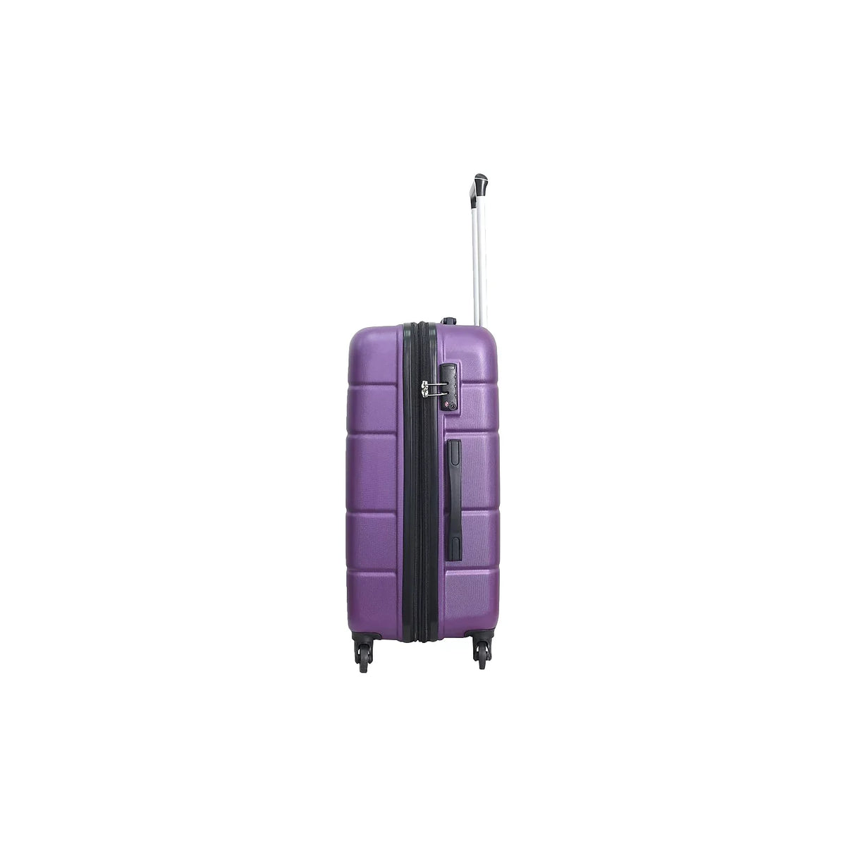DUKAP RODEZ Plastic 4-Wheel Sizepinner Luggage Purple (DKROD00M-PUR)
