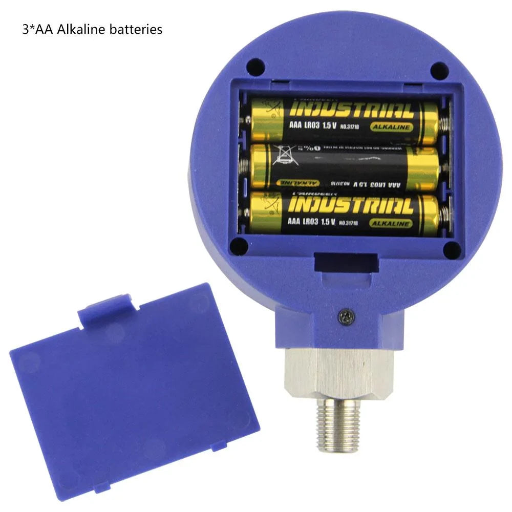 Elitech PG-30Pro Blue Digital AC Pressure Gauge -14.5~500 PSizeI