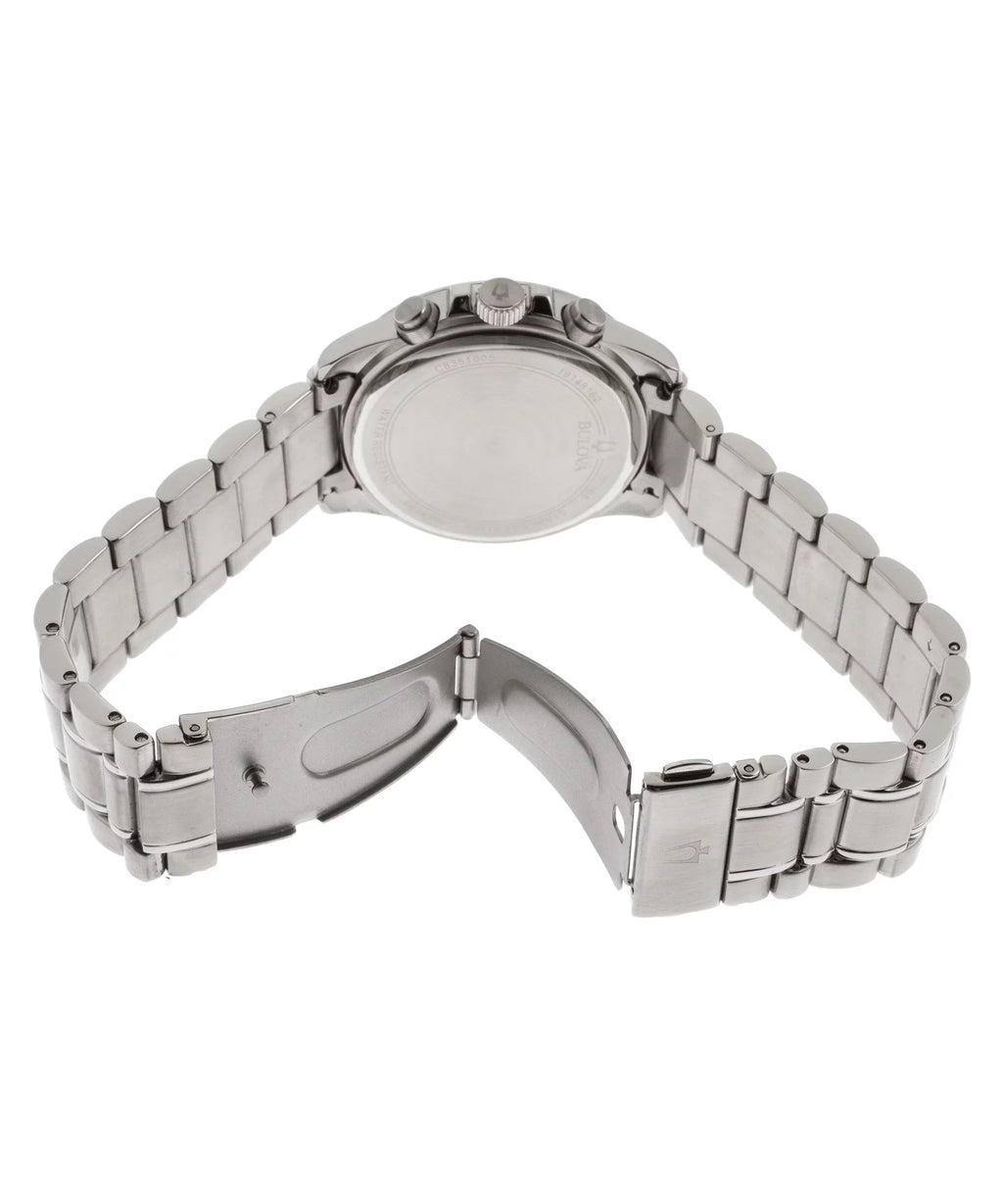 Bulova Sizetainless Sizeteel Chronograph Mens Watch 96A180