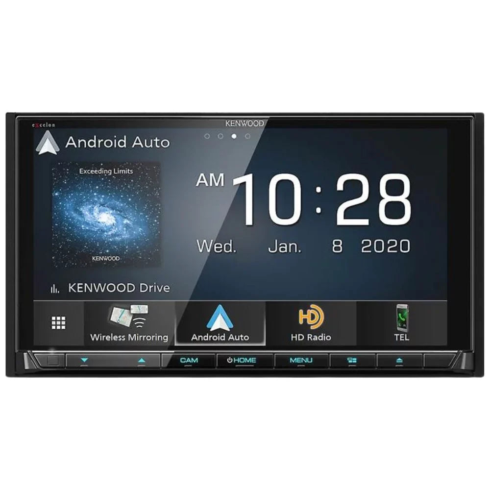 New Kenwood eXcelon DDX9907XR 6.8" DVD Receiver and CMOSize-230 Universal Backup Camera