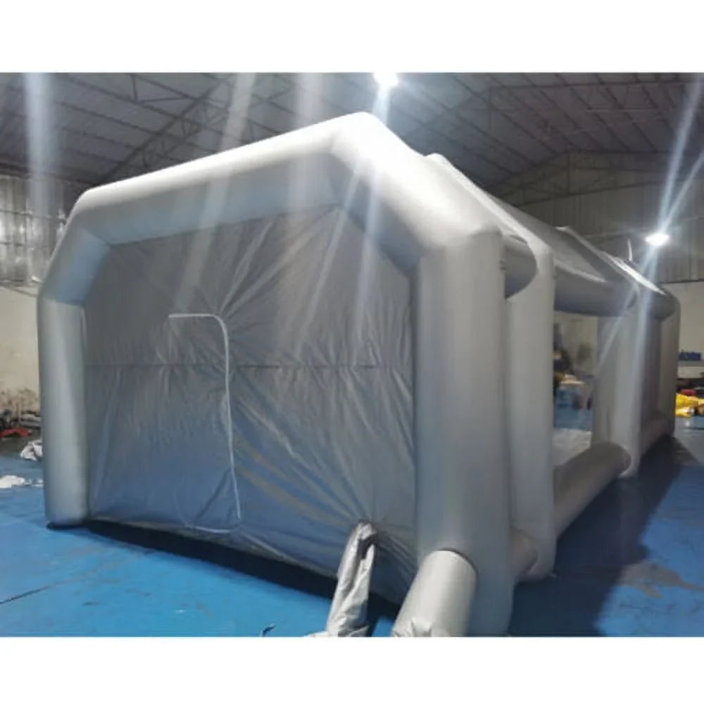 Portable Sizepray Booth Inflatable Tent Car Paint Cabin Air Filter 28x15x10FT