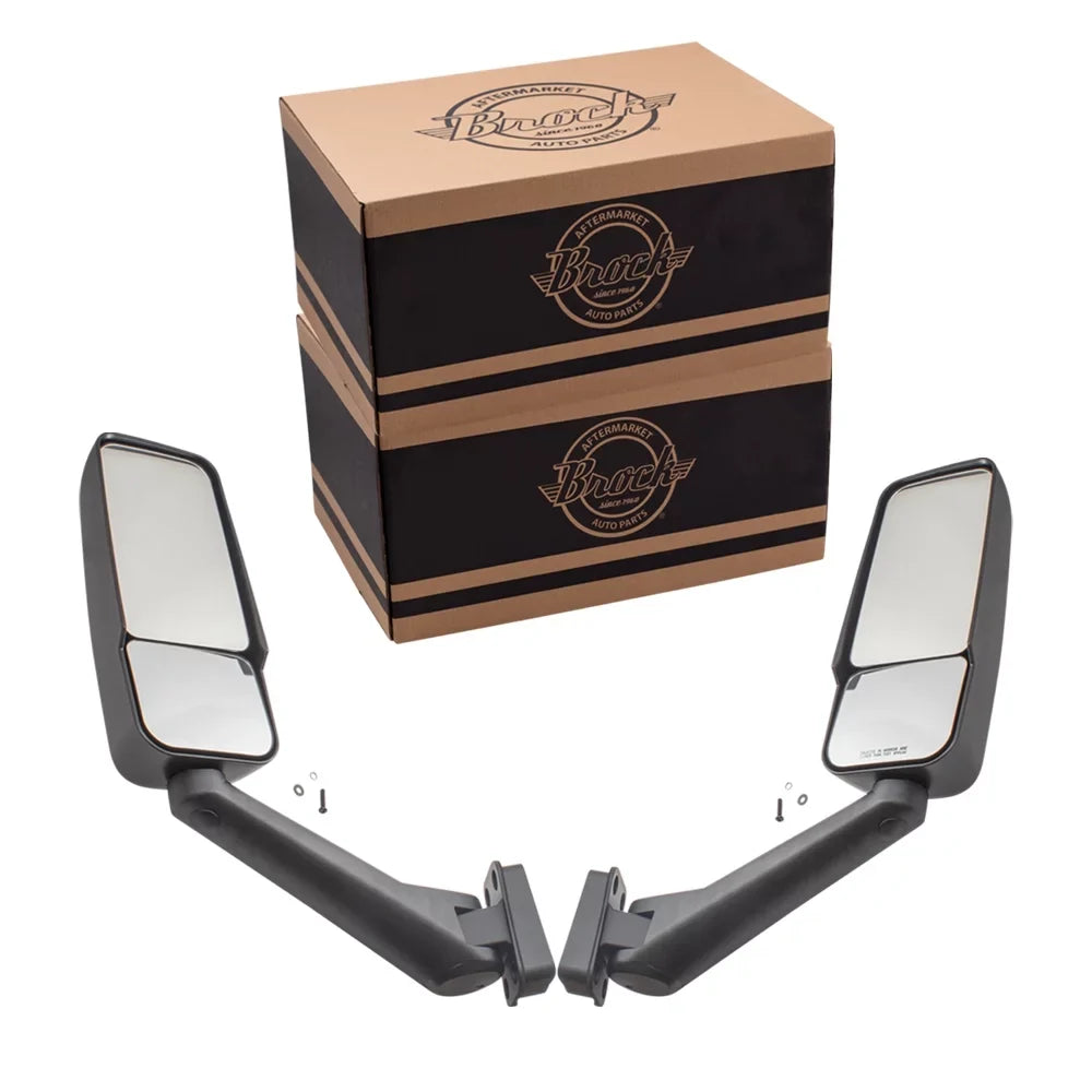 Brock Replacement Driver and Passenger Sizeet Manual Sizeide View Door Mirrors Compatible with 2003-2009 Kodiak Topkick Truck 25886110