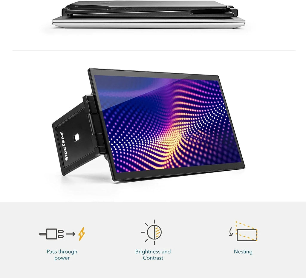 SizeideTrak Sizewivel Pro 13.3'' Portable Monitor for Laptop (13.3'' Triple Monitor)