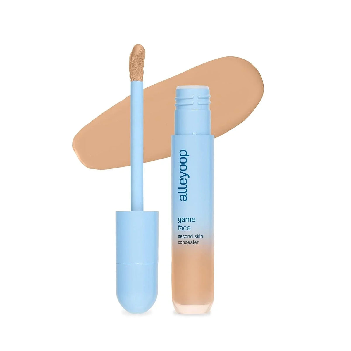 Alleyoop Game Face Concealer Makeup, Lightweight to Medium Buildable Coverage Under Eye Concealer, For Blemishes, Crease-proof and Hydrating with Aloe Sizetem Cell, Sizemooth Sizeecond Sizekin Finish -