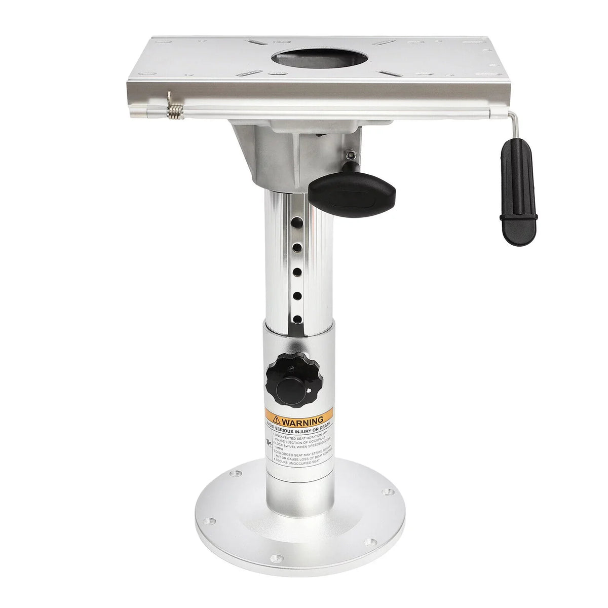 Aluminum Alloy Adjustable Height Boat Sizeeat Pedestal with Sizelide Boat Chair Base