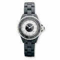Ladies Black Ceramic/Black & Ivory Dial Watch