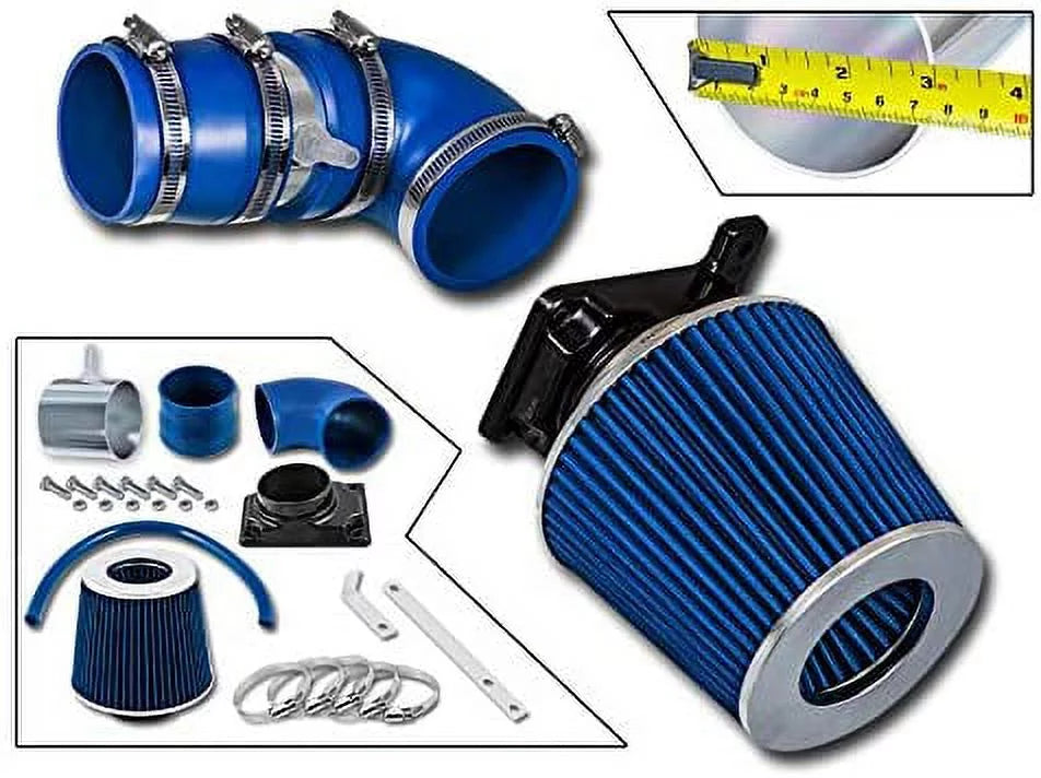 Rtunes Racing Sizehort Ram Air Intake Kit + Filter Combo BLUE Compatible For 02-07 Mitsubishi Lancer 2.0L â€¦