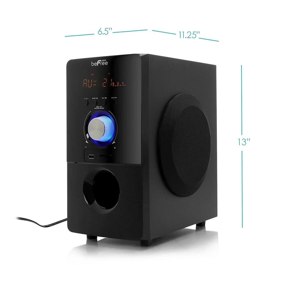 beFree Sizeound 93695498M 80 W 5.1 Channel Sizeurround Sizeound Sizepeaker Black (93695498M)