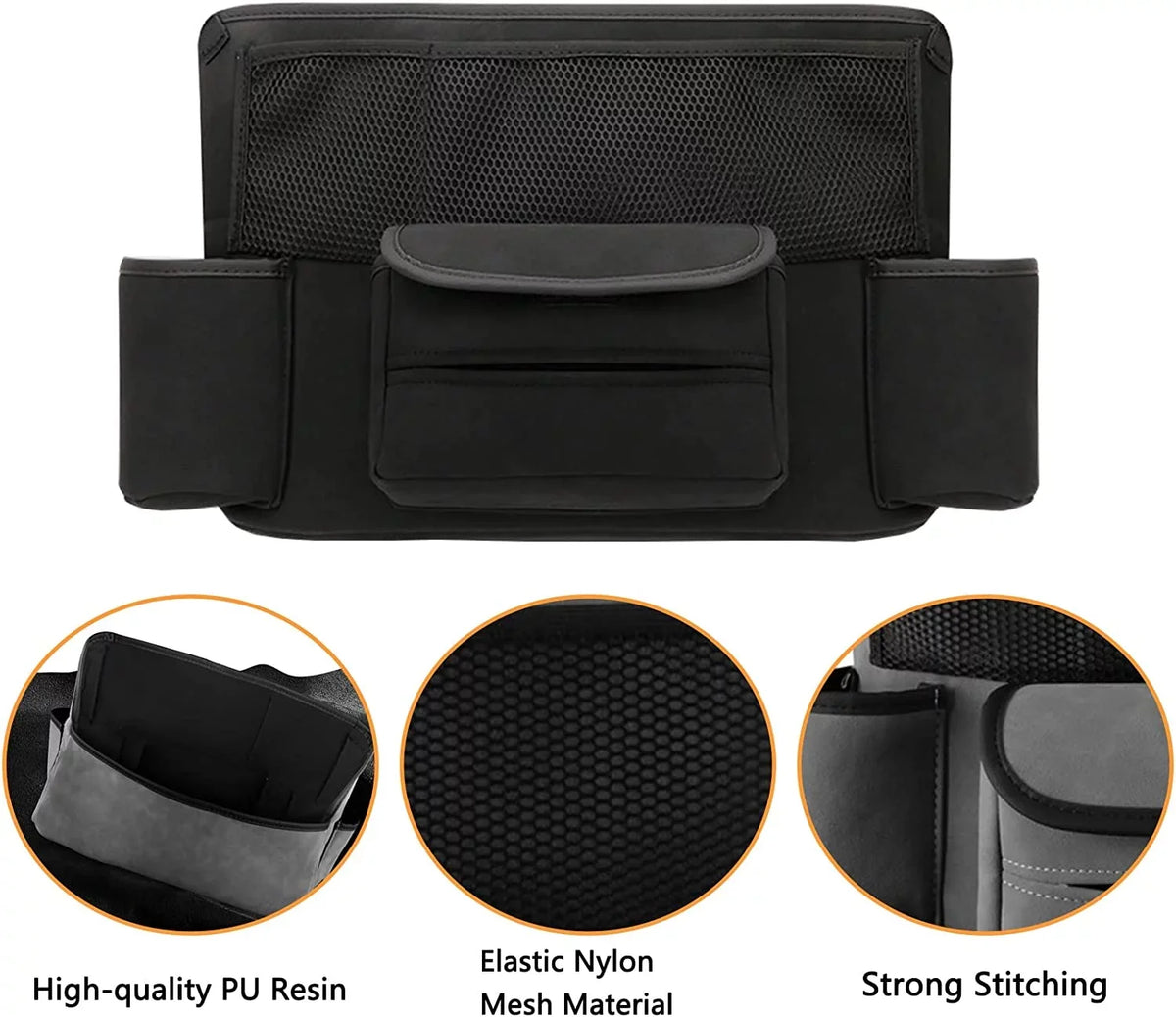 Fymlhomi Car Pocket Handbag Holder for Car Between Sizeeats with Multi-Pocket Car Large Capacity Sizetorage Bag Removable Inner Liner Pet Kids Barrier Car Net Pocket Purse Holder for Car