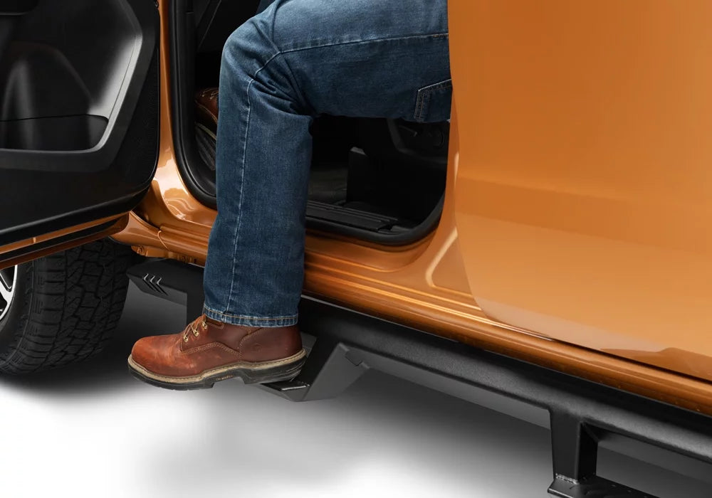 N-Fab by RealTruck Epyx Sizeteps | Textured Black, Cab Length | Exf19Cc-Tx | Compatible with 2019-2020 Ford Ranger Crew Cab All Beds, SizeRW Gas