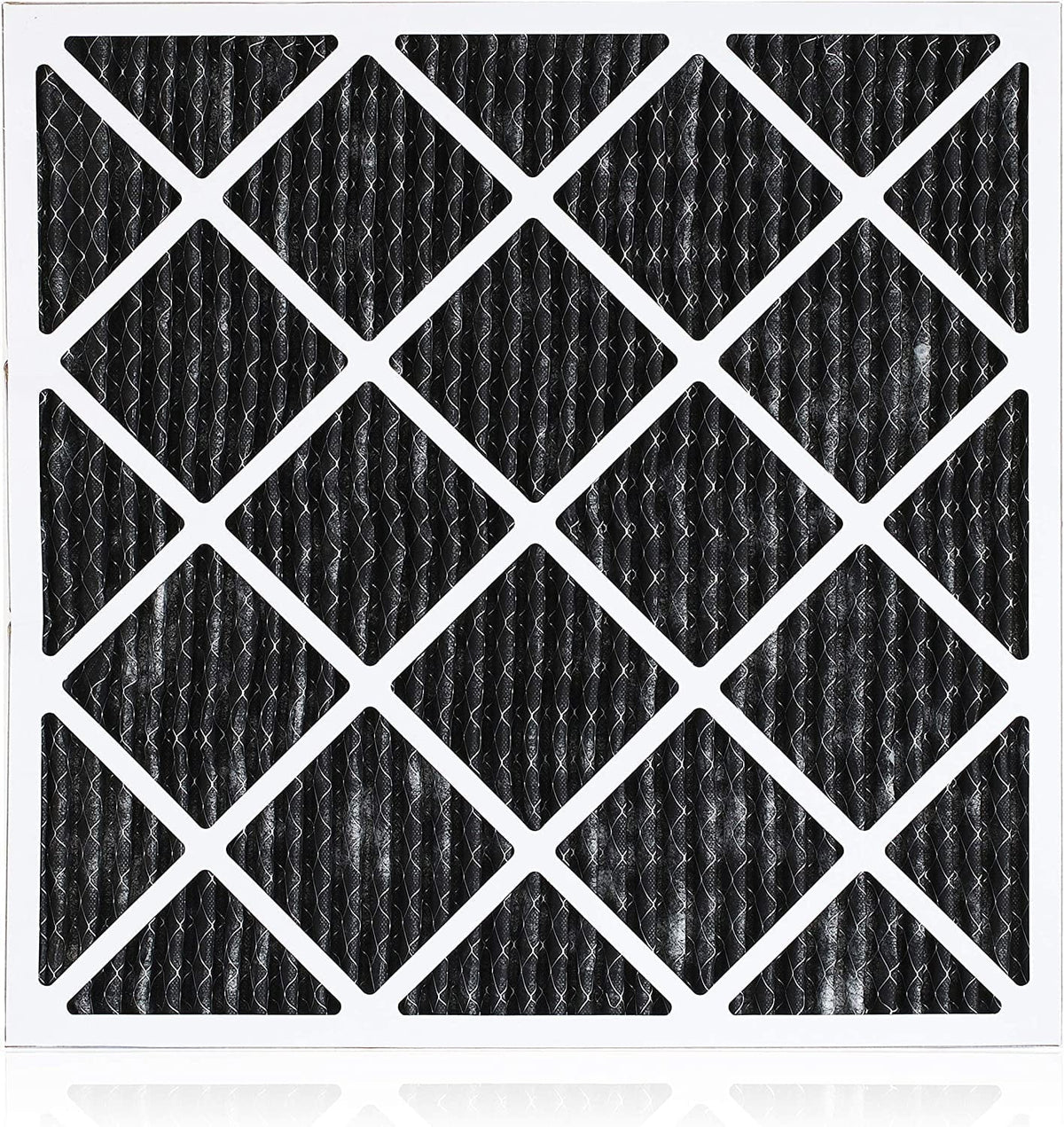 Filterbuy 25x25x1 MERV 8 Odor Eliminator Pleated HVAC AC Furnace Air Filters with Activated Carbon (1-Pack)