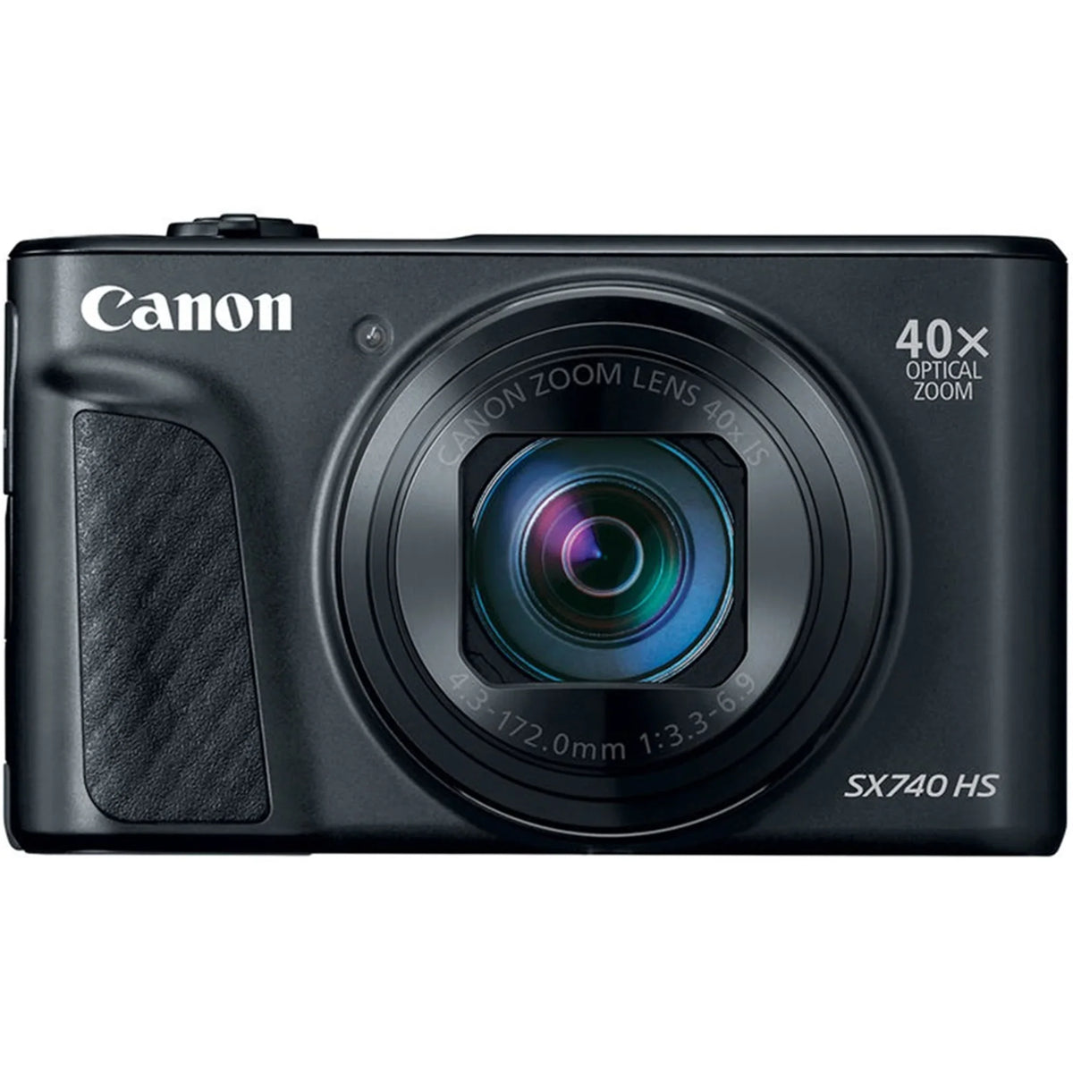 Canon PowerSizehot SizeX740 HSize 20.3MP Digital Camera Black with 64GB Memory card