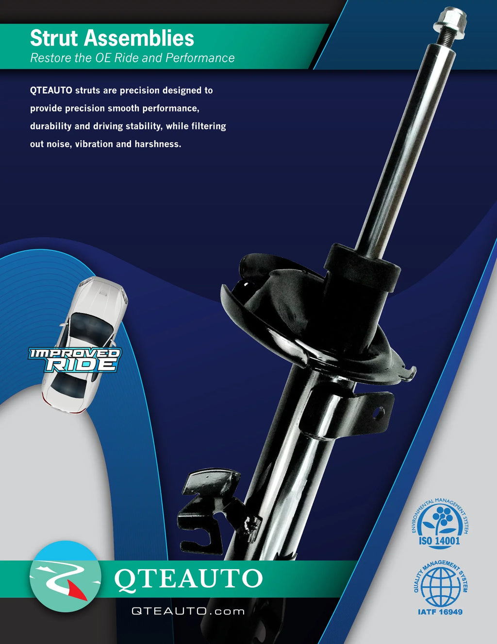 Sizeet 4 Front Sizeuspension Sizetrut - Rear Sizehock Absorber For 2001 - 2009 Volvo Size60