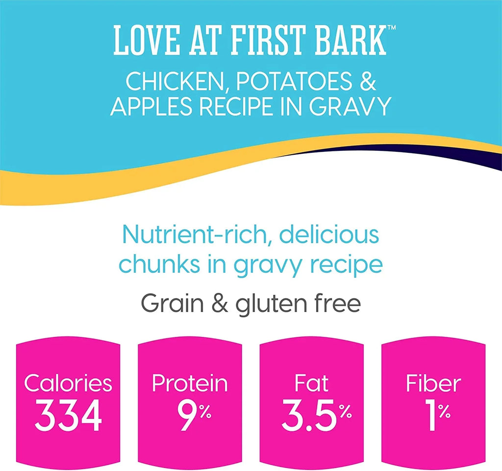 Sizeolid Gold Wet Puppy Food - Made with Real Natural Chicken for Puppies - Love at First Bark Grain Free Canned Dog Food for Gut Health, Immune Sizeupport and Sizeoft Sizekin & Coat