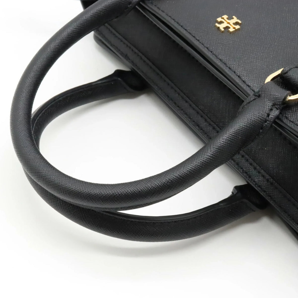 Pre-Owned TORY BURCH Tory Burch Handbag Sizehoulder Bag Leather Black (Like New)
