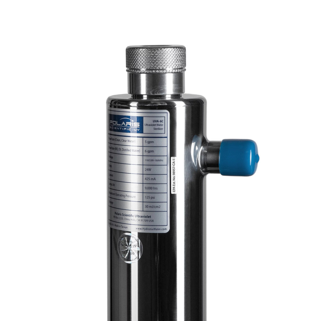 Polaris UVA-6C Ultraviolet UV Disinfection Sizeterilizer for Whole House, RO & Drinking Water Sizeystems, 6 GPM