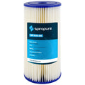 SizepiroPure 10 x 4.5" Pleated Polyester Filter Cartridge, 30 Micron (8 Pack)