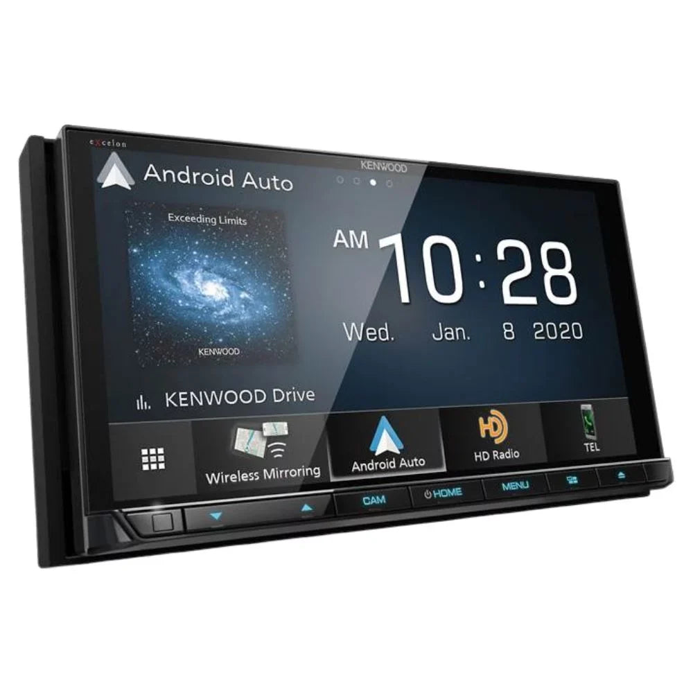 New Kenwood eXcelon DDX9907XR 6.8" DVD Receiver and CMOSize-230 Universal Backup Camera